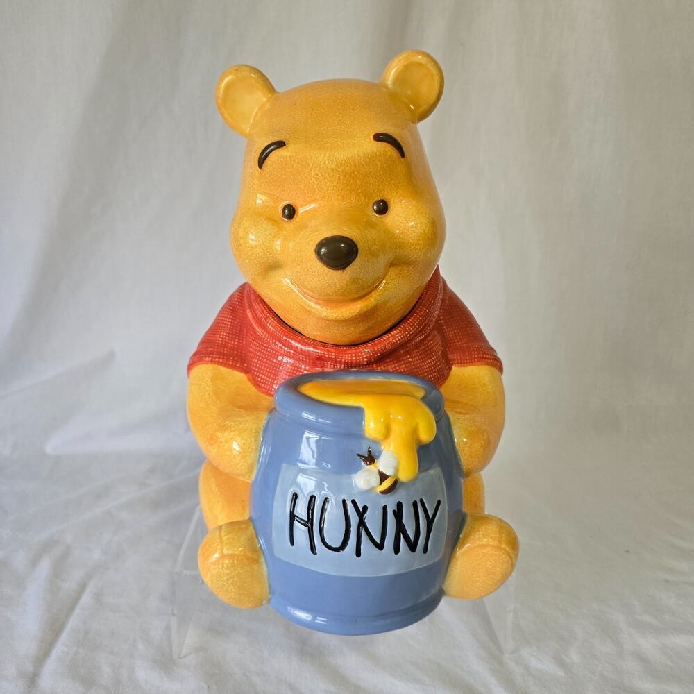 Disney Store Simply Pooh 1990's Cookie Jar Vintage Winnie the Pooh Hunny Pot